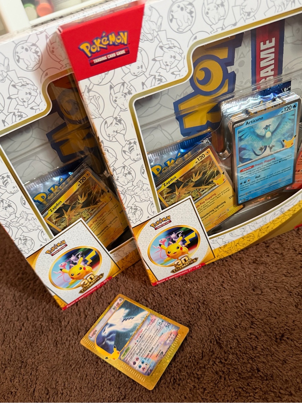 Pokemon 30th Anniversary LUGIA Bundle with 2 Poster Collections!